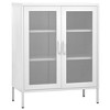 vidaXL Storage Cabinet White 31.5"x13.8"x40" Steel - 2 of 4