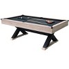 TROPOW 7 FT Pool Table, Billiard Table Complete Billiards Set with Balls, Cues & Accessories - 4 of 4
