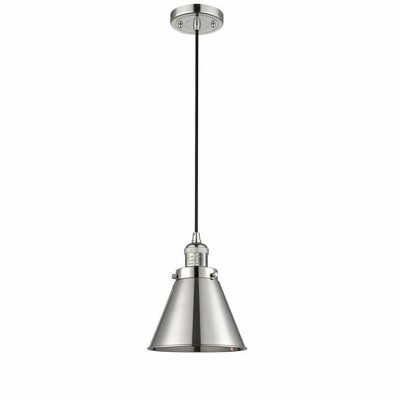 Appalachian - 1 Light Cord Hung Mini Pendant In Traditional Style-10 Inches Tall and 8 Inches Wide