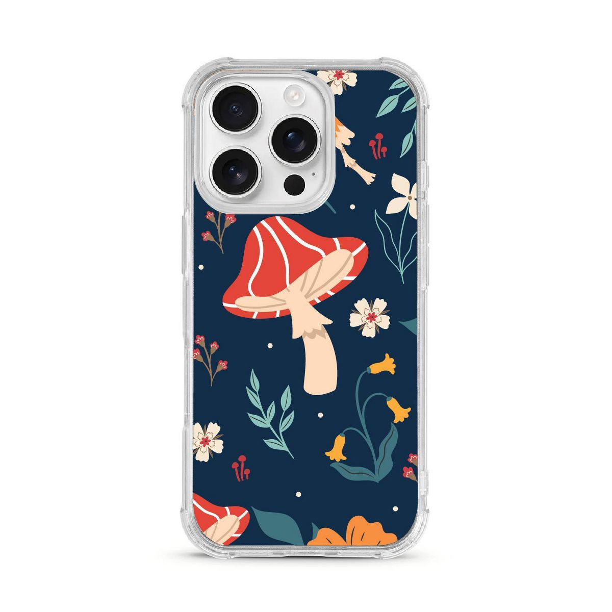 OTM Essentials Tough Edge iPhone 16 Pro Case - Fungi Forest Shrooms
