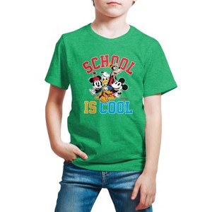 Boys' - Disney - School Is Cool Short Sleeve Graphic T-Shirt - 1 of 4