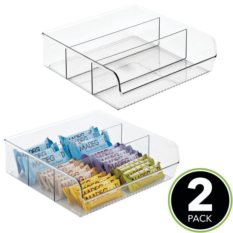 mDesign Plastic Food Storage Bin Organizer for Kitchen Cabinet, 2 of 10