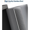 8 Gallon Stainless Steel Step Trash Can with Soft-Close Bamboo Lid, Removable Inner Bucket, Rustproof Slim Garbage Bin - 3 of 4
