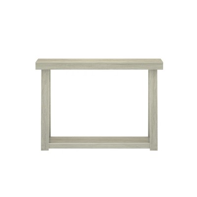 Seashell Solid Wood Console Table with Storage Shelf, 46.25 Inch