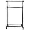 Home Basics 2 Tier Expandable Garment Rack, Black - image 2 of 4