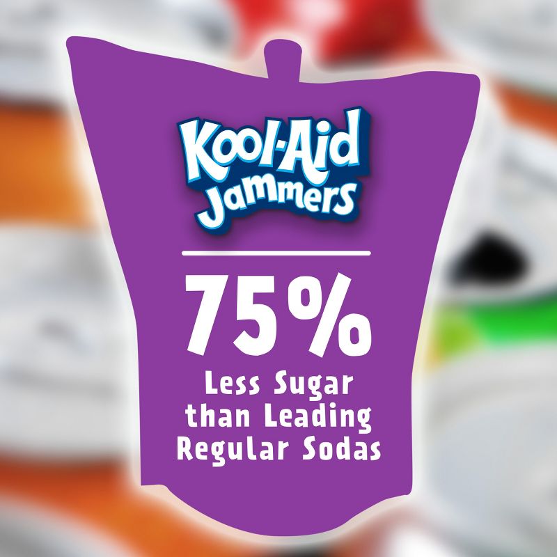 Kool-Aid Jammers Grape Juice Drinks - 10pk/6 fl oz Pouches, 3 of 14