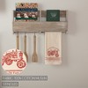 Sawyer Mill Red Tractor Muslin Unbleached Natural Tea Towel 19x28 VHC Brands - 3 of 4