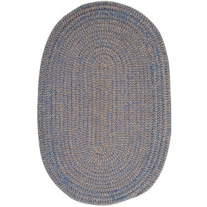 Colonial Mills Softex Check - Blue Ice Check sample swatch Rug - 1 of 2
