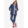 Woman Within Long Stretch Denim Jean Jacket - 4 of 4