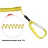 Unique Bargains Fishing Retractable Elastic Heavy Tools Lanyard Safety Cord Spiral Lanyard 2 Pcs - 4 of 4