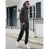 Coolmee Sweatsuits for Men 2 Piece Jogging Tracksuit Set Hoodie Casual Athletic Long Sleeve Zipper Suit Set - 4 of 4