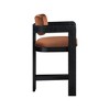 Meridian Furniture,Sacha Cognac Velvet Stool - 4 of 4