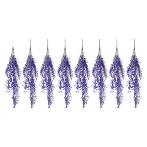 Unique Bargains Artificial Hanging Plants Fake Ferns Hanging Vines for Indoor Wall 8 Pcs - 1 of 4
