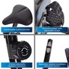 Stamina Products 15-1308 Upright Adjustable Magnetic LCD Stationary Exercise Bike With Pulse Sensors And 3 Levels Of Guided Online Workouts, Black - 4 of 4