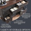60″ Farmhouse 9 Drawer Dresser, Rustic Wood Organizer with 3 Size Drawers, Large Versatile Storage for Bedroom, Living Room, Hallway - 3 of 4