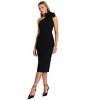 Quiz Women's Asymetric Corsage Scuba Crepe Midi Dress - 2 of 4