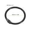 Unique Bargains Carbon Steel Loose Leaf Binder Snap Shower Curtain Rings 12 Pcs - 2 of 4