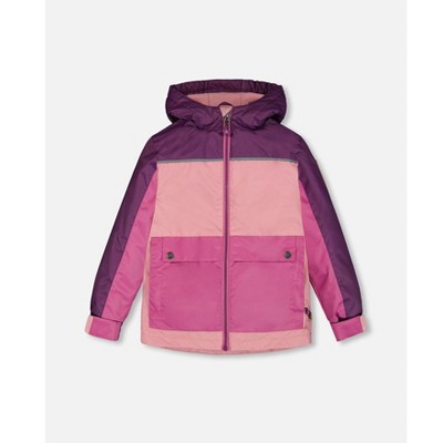 pale pink, fuchsia, and mauve