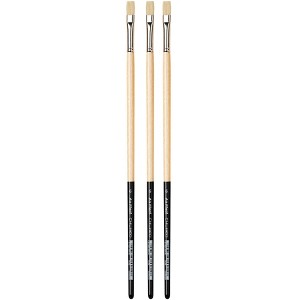 da Vinci CHUNEO Synthetic Hog Bristle, Oil, Flat, Series 7129, Size 6, Pack of 3 - 1 of 3