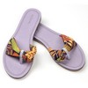 Floral Lace Strap Slippers for Women – Boho Indoor Outdoor Slippers for Summers – Stylish & Trendy Casual Slippers for Women - 3 of 4
