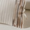 N Natori Embroidered Cotton Oblong Decorative Pillow, White - 3 of 4