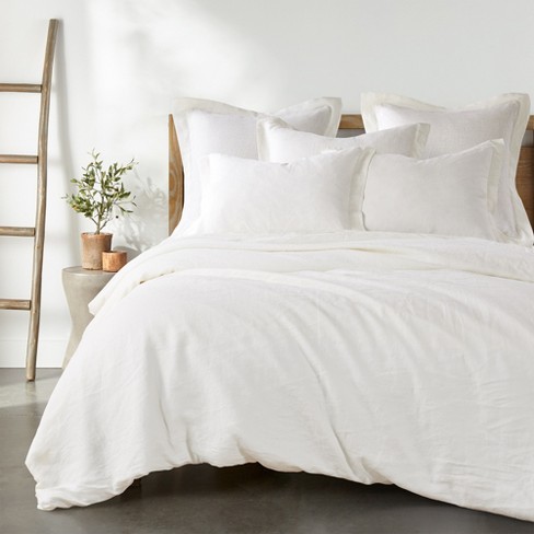 Mills Waffle Cream King Duvet Set - Levtex Home