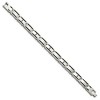 Black Bow Jewelry Mens 1/10 Ctw Black Diamond Stainless Steel 8mm Link Bracelet, 8.25 In - 2 of 4