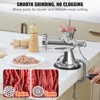 VEVOR Manual Meat Grinder, 304 Stainless Steel Hand Meat Grinder with Suction Cup + Steel Table Clamp, Meat Mincer Sausage Maker & 2 Cutting Plates - 4 of 4