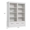 Nasitip 74.5" Tall Bookshelf with Double Storage, 6-Tier Wide Bookshelves with 12 Cubbies for Home Office Library - 3 of 4