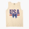 Simply Sage Market Coquette USA Bow Garment Dyed Tank - 3 of 4