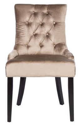 Antique Sage Velvet Upholstered Parsons Side Chair Set