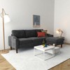 NicBex 3-Seater Linen Sofa Couch with Removable Storage Ottoman & Cup Holders,Upholstered Sleeper Sofa for Living Room,Bedroom - 2 of 4