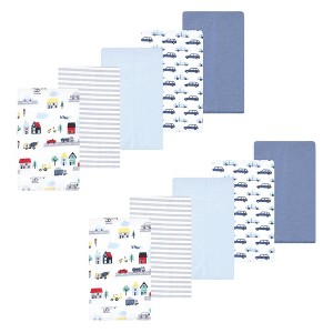 Luvable Friends Hudson Baby Flannel Burp Cloths 10pk Set - 1 of 2