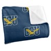 Coppin University Logo Pattern Silky Touch Blanket White 50x60 - 3 of 4