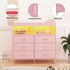 6 Drawer Dresser, Baby Changing Table Dresser, Convertible Nursery Dresser for Infant Essentials, Modern Changing Table Top with Pad Included - 4 of 4