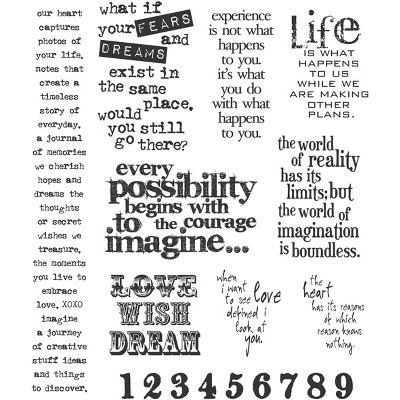 Tim Holtz Cling Stamps 7"X8.5"