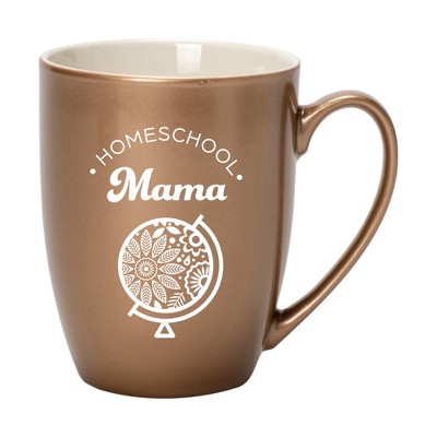 Elanze Designs Homeschool Mama Bronze 10 ounce New Bone China Coffee Cup Mug