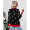 Women's Christmas Sweater Funny Funny Christmas Tree Pullover Snowflake Long Sleeve Crew Neck Sweater Shirt - 4 of 4