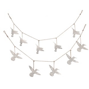 Transpac Metal Hummingbird Banner Set of 2 Spring Home Decorations - 1 of 1