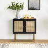 Domisil  32"Tall+2-Door Accent Cabinet with 2 Doors with Adjustable Shelves | KARAT HOME - 3 of 4