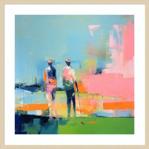 Amanti Art Golf Players I by Irena Orlov Wood Framed Wall Art Print - 1 of 4