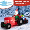 QingMoon Christmas Inflatable Santa Claus on Truck with Gift Boxes, 9 FT Holiday Blow Up Decorations for Yard, Lawn, Garden and Party - 3 of 4