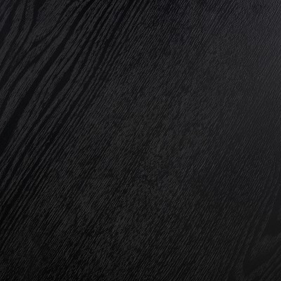 Rafaela 20" Walnut and Black Hexagon Storage Accent Table