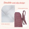 ChicFurnit 2PCS Seat Cushion Square Size Premium Soft Cotton Filling Non Slip Design Comfortable Durable for Living Room, Red, 17.8"*17.8"*4.4" - 4 of 4