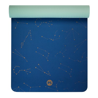POPSUGAR TPE Yoga Mat - Blue Constellations (6mm)