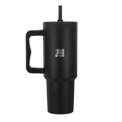 Cubitt Insulated Stainless Steel 40 oz Tumbler with Handle and Straw Lid, Cupholder friendly