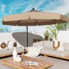 Tangkula 10FT Offset Hanging Umbrella Patio Cantilever Umbrella w/ Easy Tilt Adjustment - 3 of 4