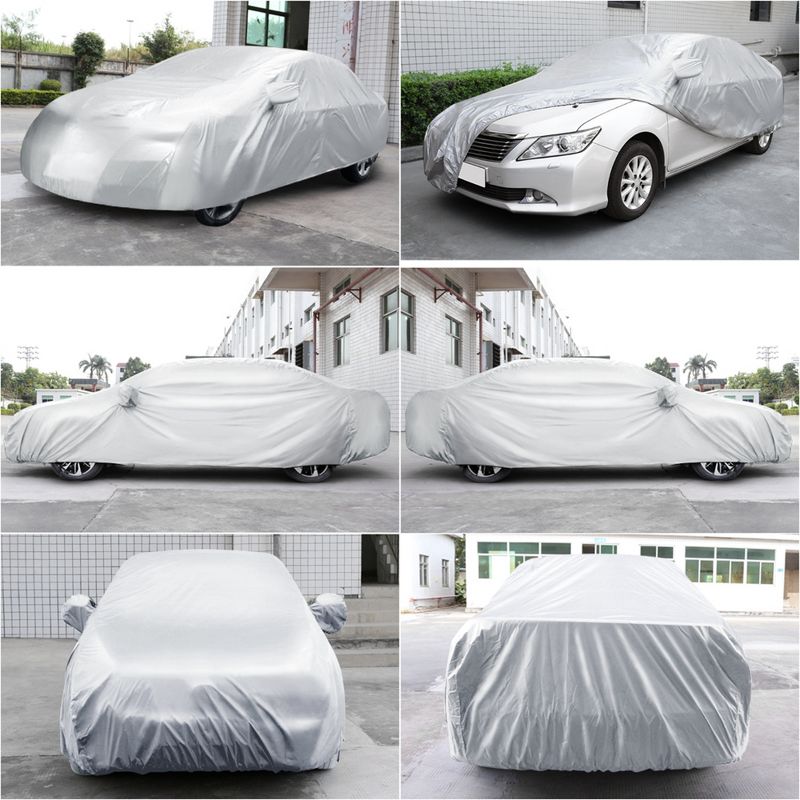 Unique Bargains Polyester Breathable Waterproof All Weather Protect Car Cover, 4 of 8