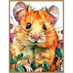 Amanti Art Hamster by Justyna Jaszke Framed Canvas Wall Art - 1 of 4
