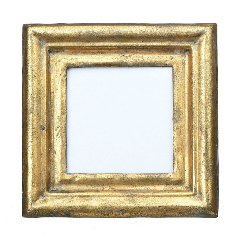 3.5&#34; x 3.5&#34; Square Picture Single Frame Antique Gold - Storied Home, 5 of 11